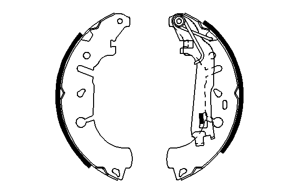 Brake Shoe Set 0 986 487 703