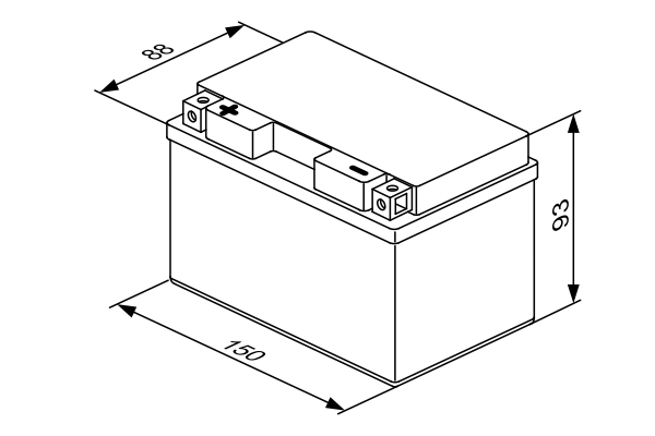 BOSCH 0 092 M60 110 Starter Battery