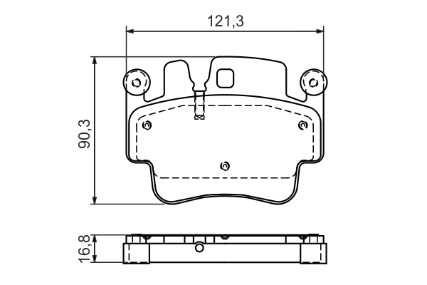 Brake Pad Set, disc brake 0 986 494 281