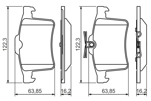 Brake Pad Set, disc brake 0 986 494 480