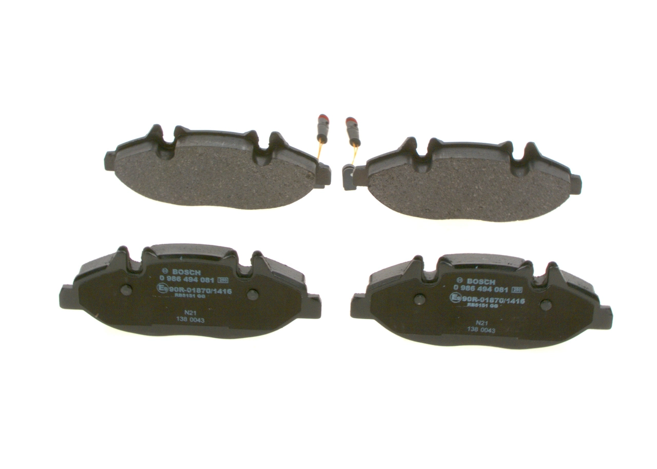 Brake Pad Set, disc brake 0 986 494 081