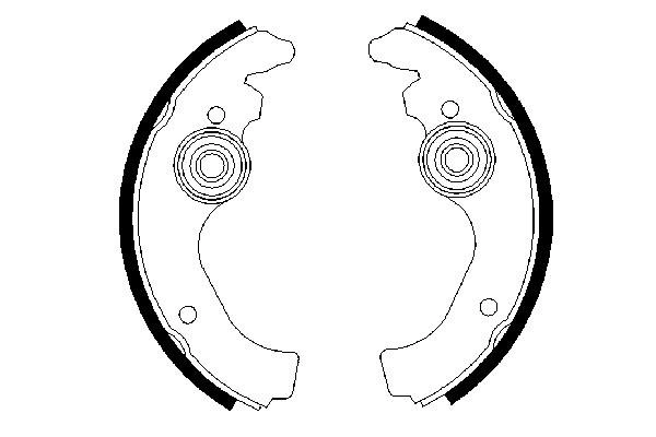 Brake Shoe Set 0 986 487 271