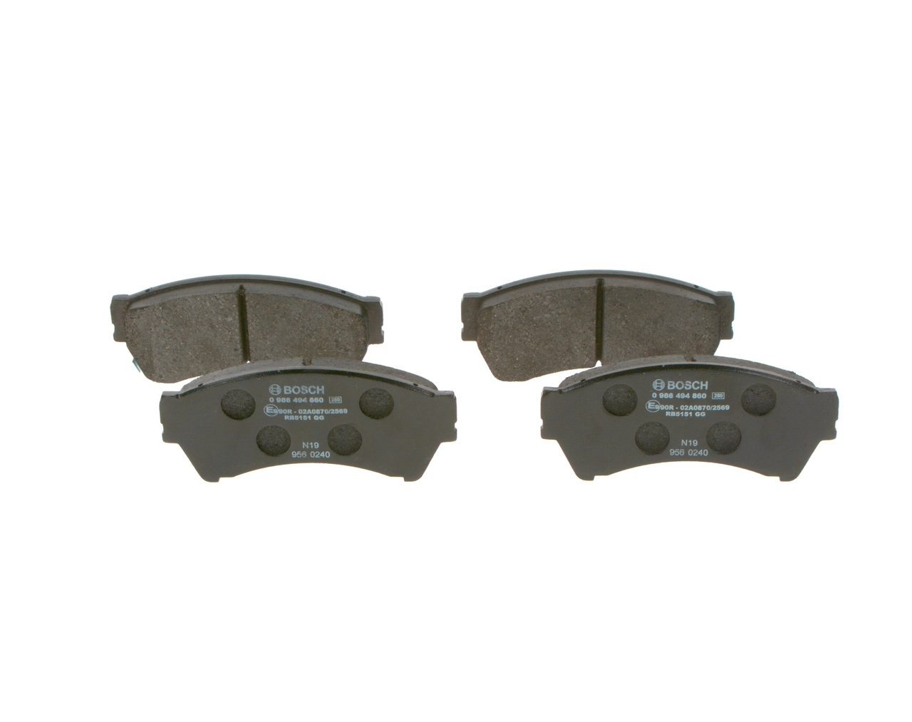 Brake Pad Set, disc brake 0 986 494 860