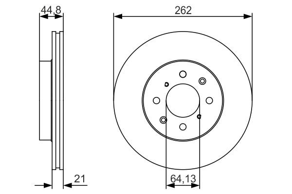 Brake Disc 0 986 479 R80