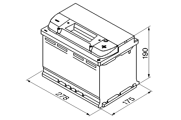 BOSCH 0 092 S50 080 Starter Battery