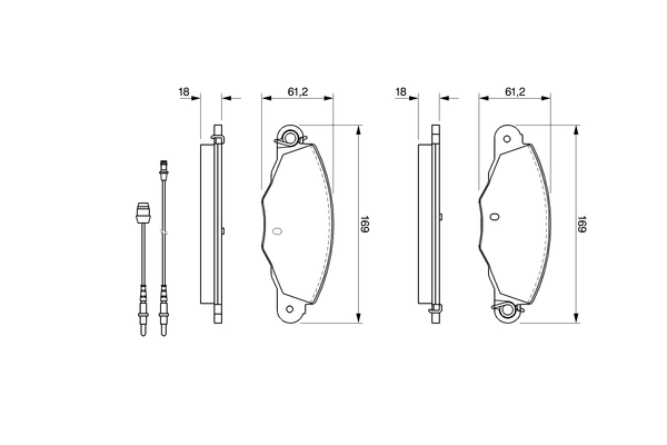 Brake Pad Set, disc brake 0 986 424 511