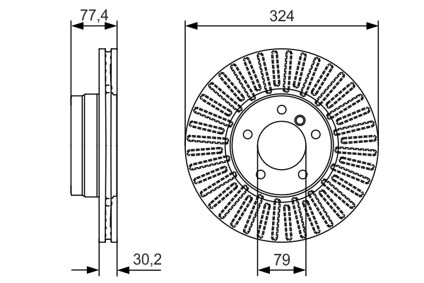 Brake Disc 0 986 479 D39