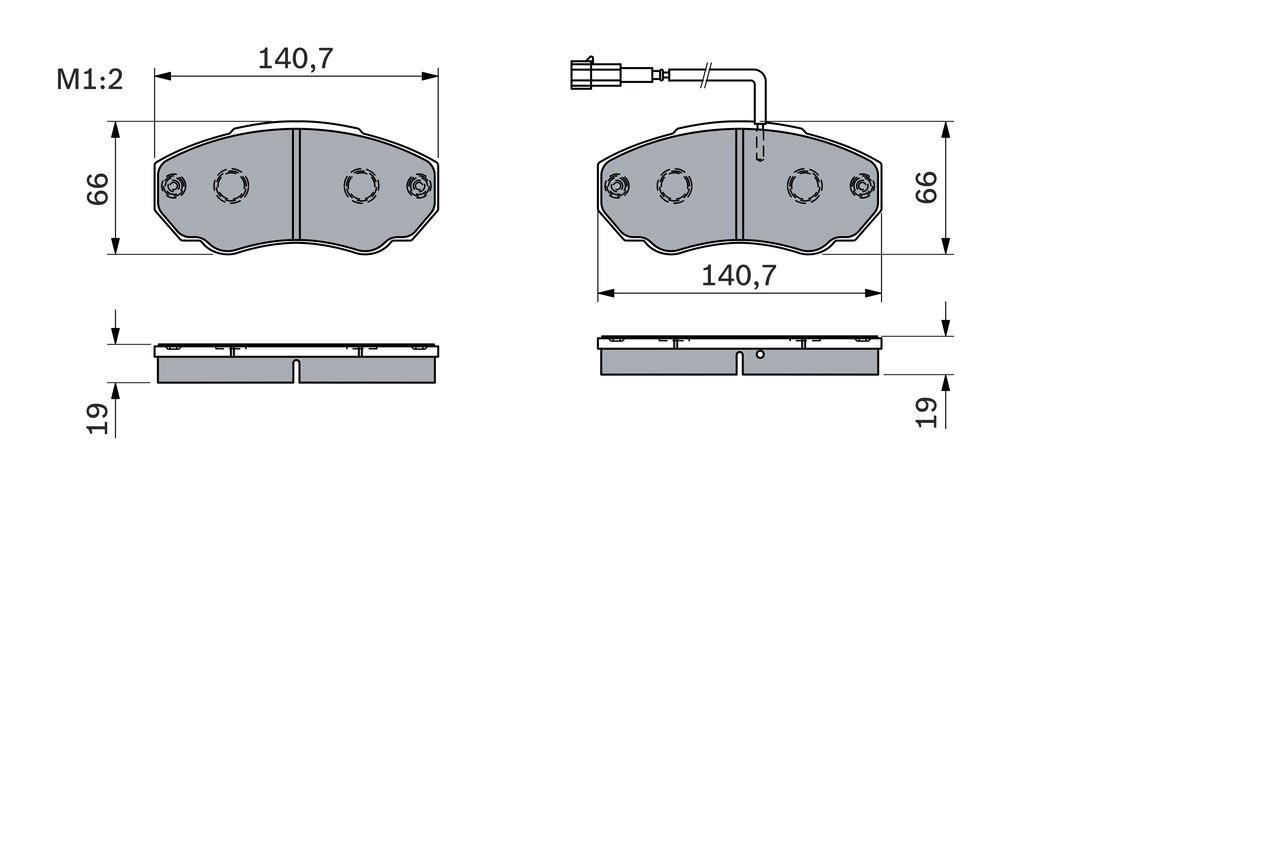 Brake Pad Set, disc brake 0 986 494 048