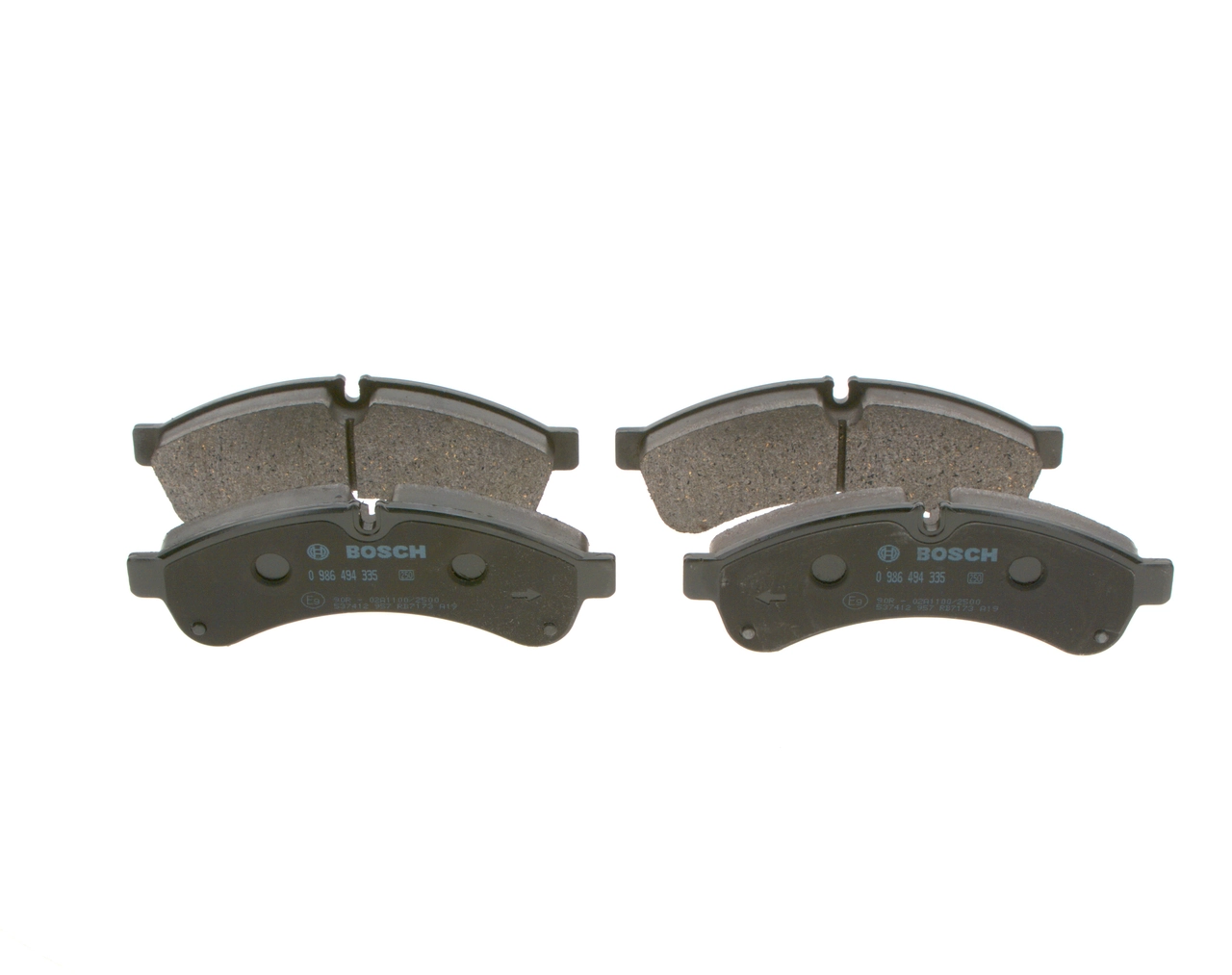 Brake Pad Set, disc brake 0 986 494 335