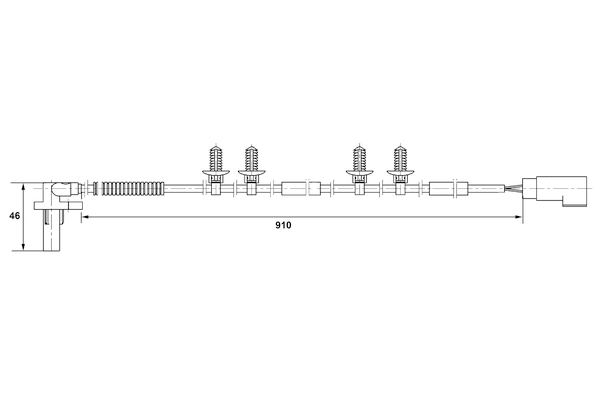 BOSCH 0 265 007 417 Sensor, wheel speed