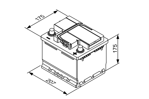 BOSCH 0 092 T30 010 Starter Battery
