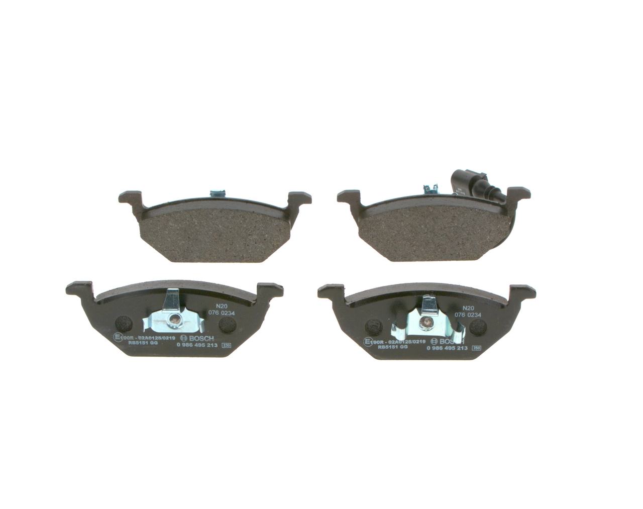 Brake Pad Set, disc brake 0 986 495 213