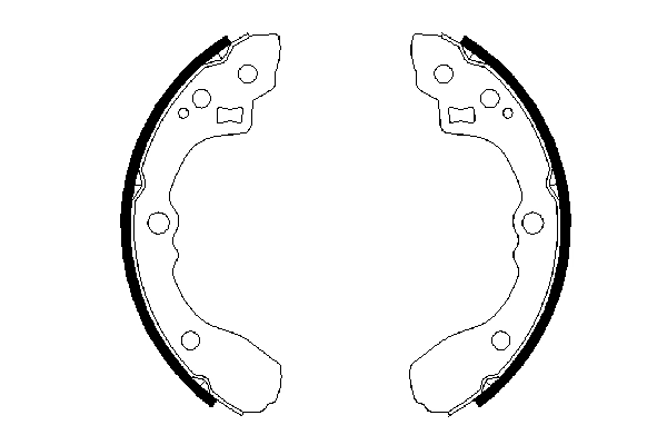 Brake Shoe Set 0 986 487 687