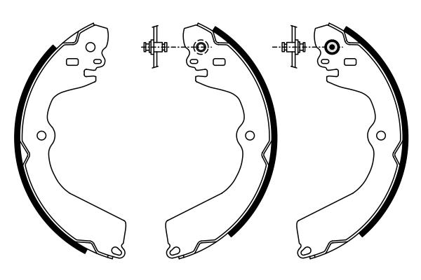 Brake Shoe Set 0 986 487 928