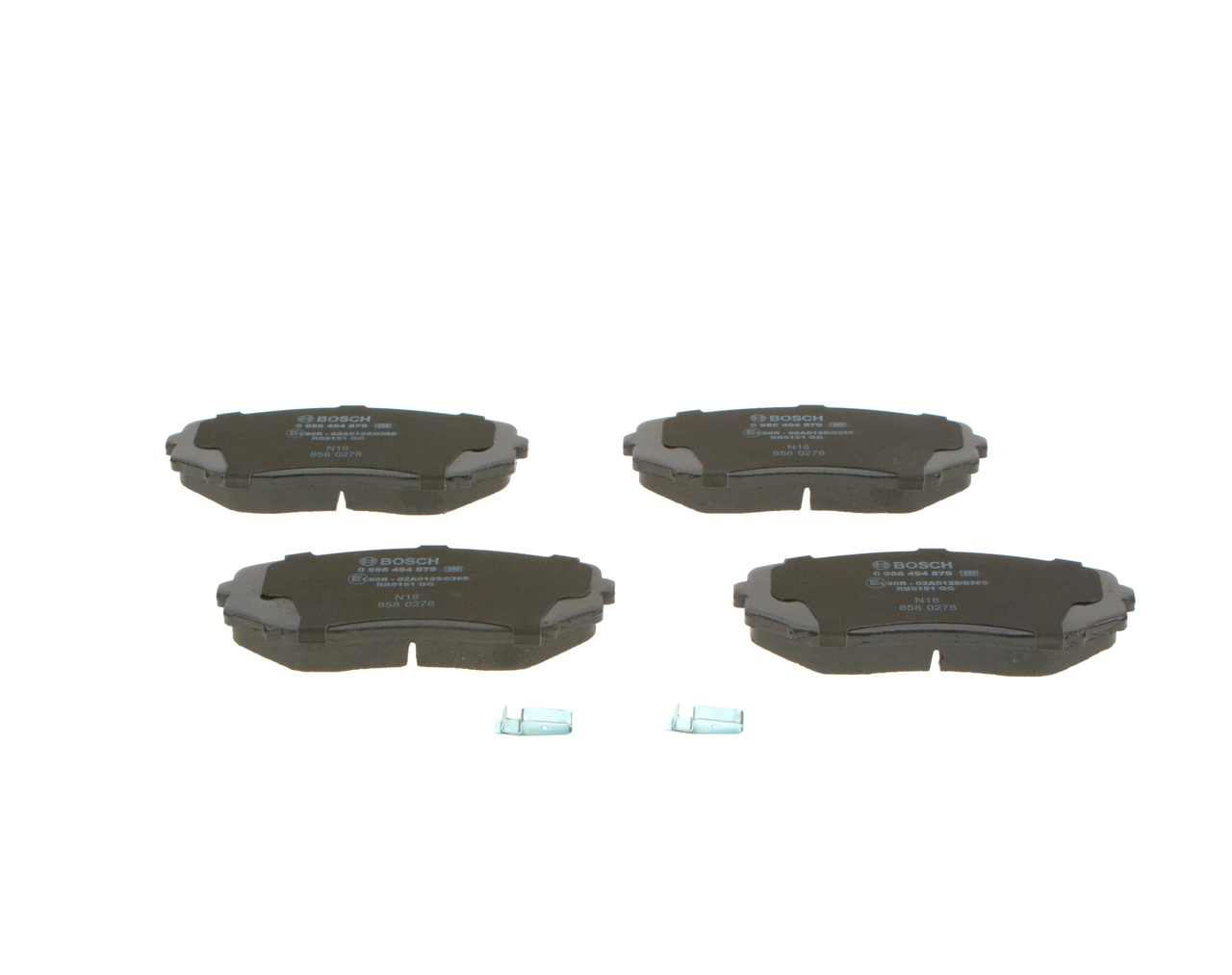 Brake Pad Set, disc brake 0 986 494 879