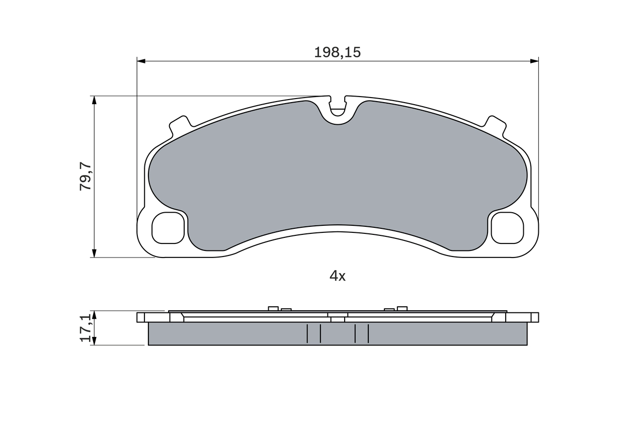 Brake Pad Set, disc brake 0 986 424 925