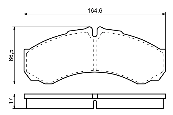 Brake Pad Set, disc brake 0 986 424 833