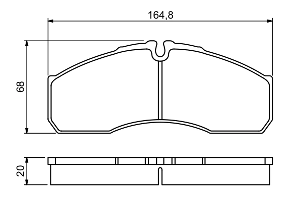 Brake Pad Set, disc brake 0 986 494 266