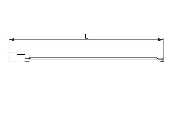 Warning Contact, brake pad wear 1 987 473 626