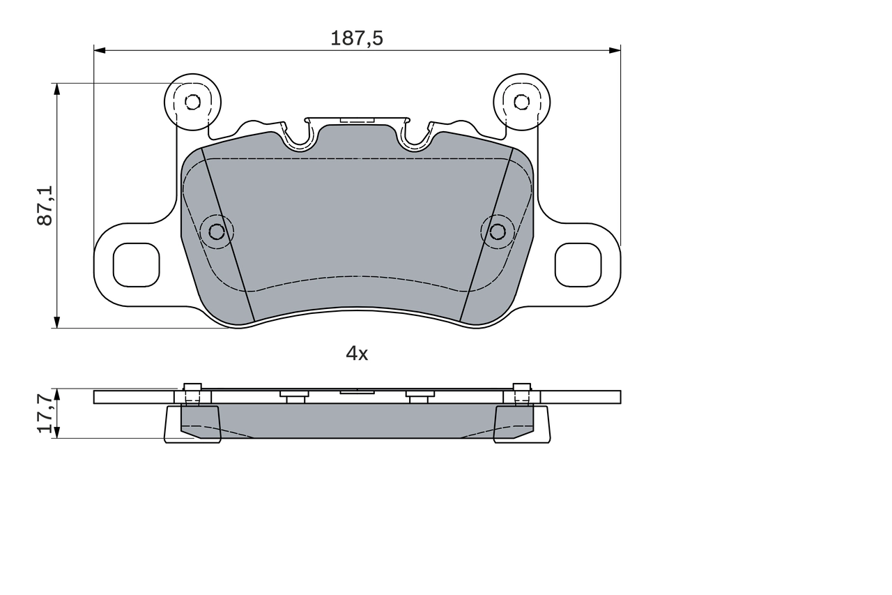 Brake Pad Set, disc brake 0 986 494 794