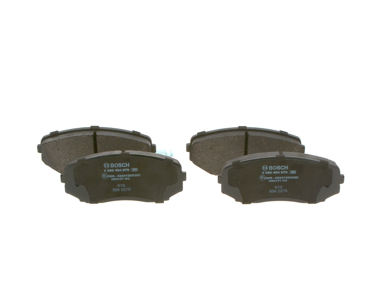 Brake Pad Set, disc brake 0 986 494 879