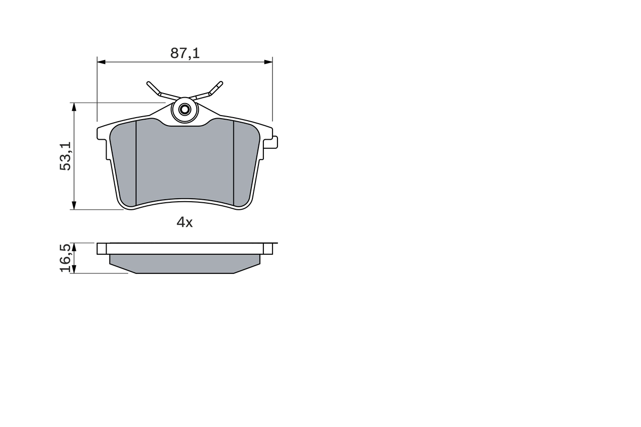 Brake Pad Set, disc brake 0 986 494 304