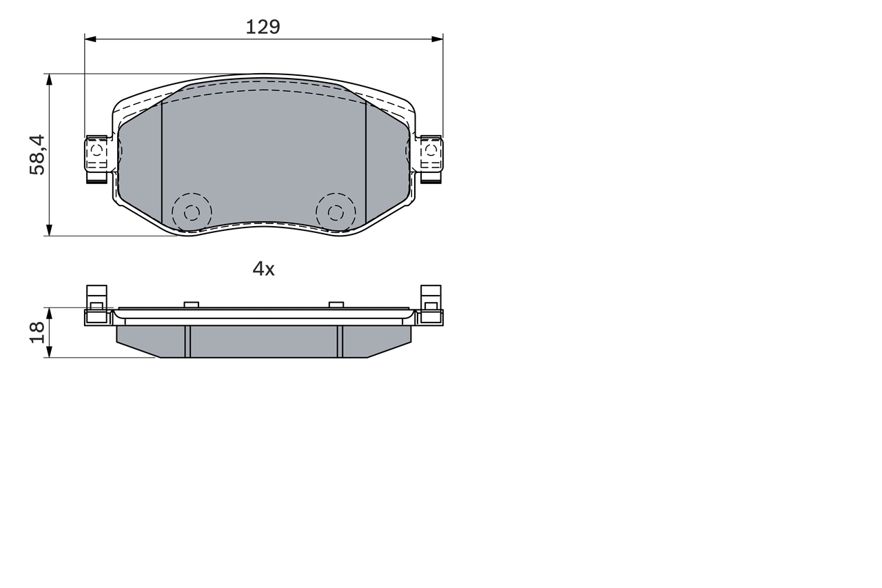 Brake Pad Set, disc brake 0 986 424 386