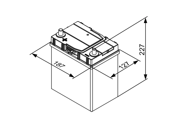 BOSCH 0 092 S40 190 Starter Battery