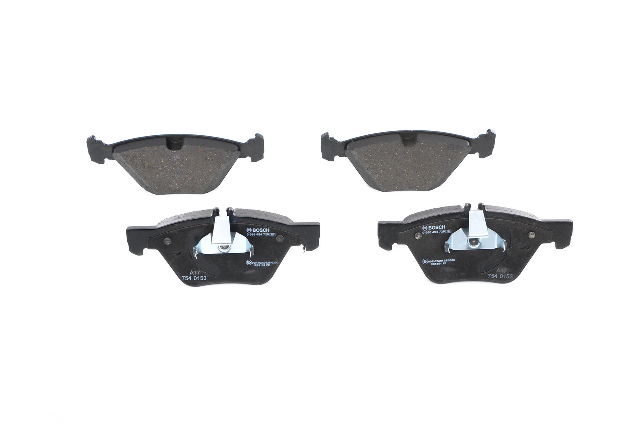 Brake Pad Set, disc brake 0 986 494 729