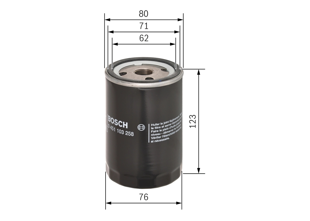 Oil Filter 0 451 103 258