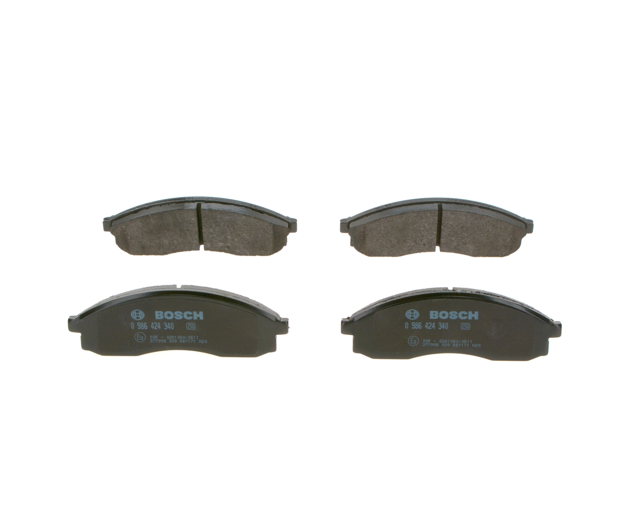 BOSCH 0 986 424 340 Brake Pad Set, disc brake