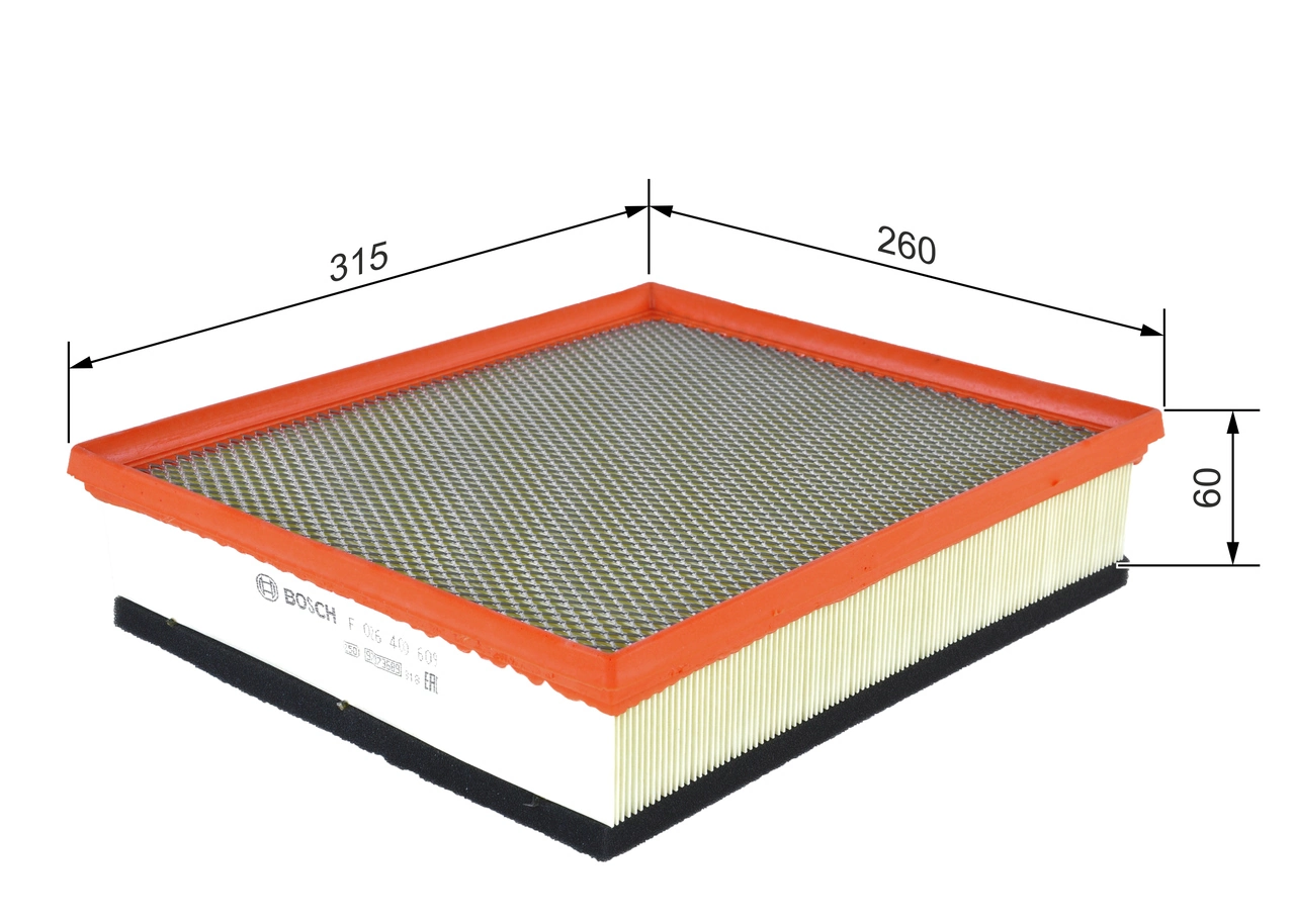 BOSCH F 026 400 609 Air Filter