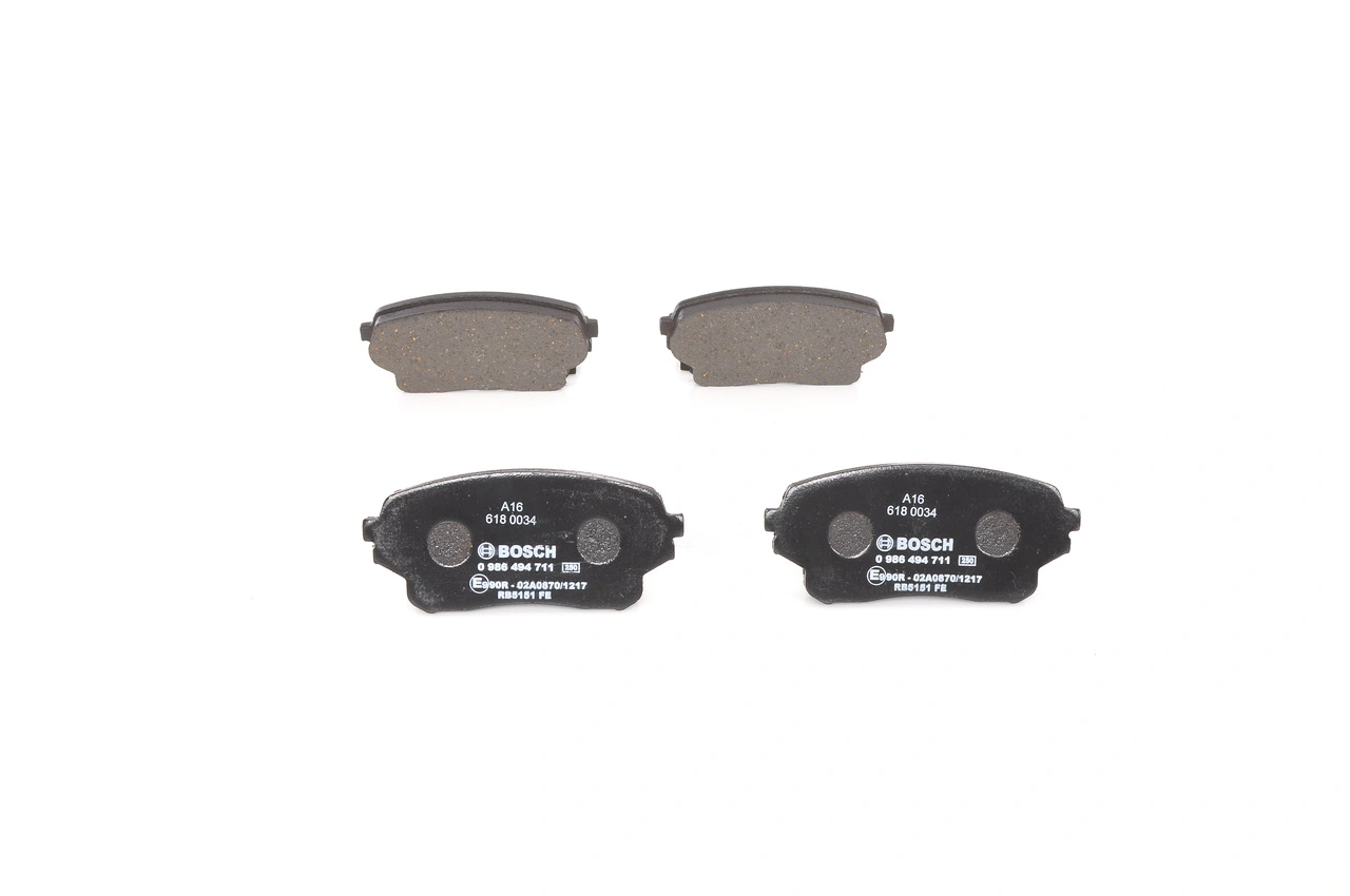 Brake Pad Set, disc brake 0 986 494 711