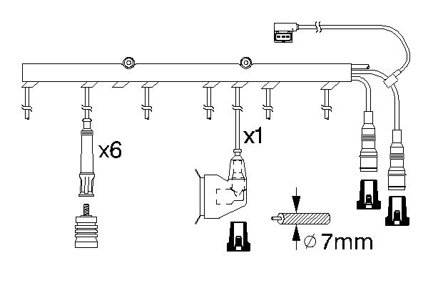 Ignition Cable Kit 0 986 356 323