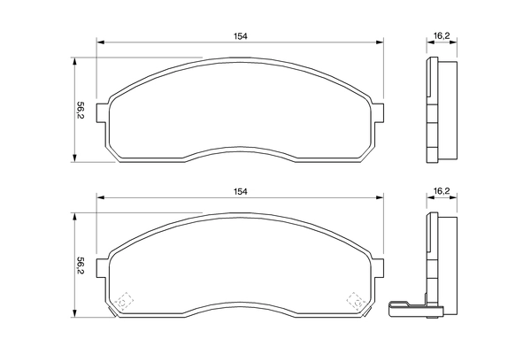 Brake Pad Set, disc brake 0 986 424 714