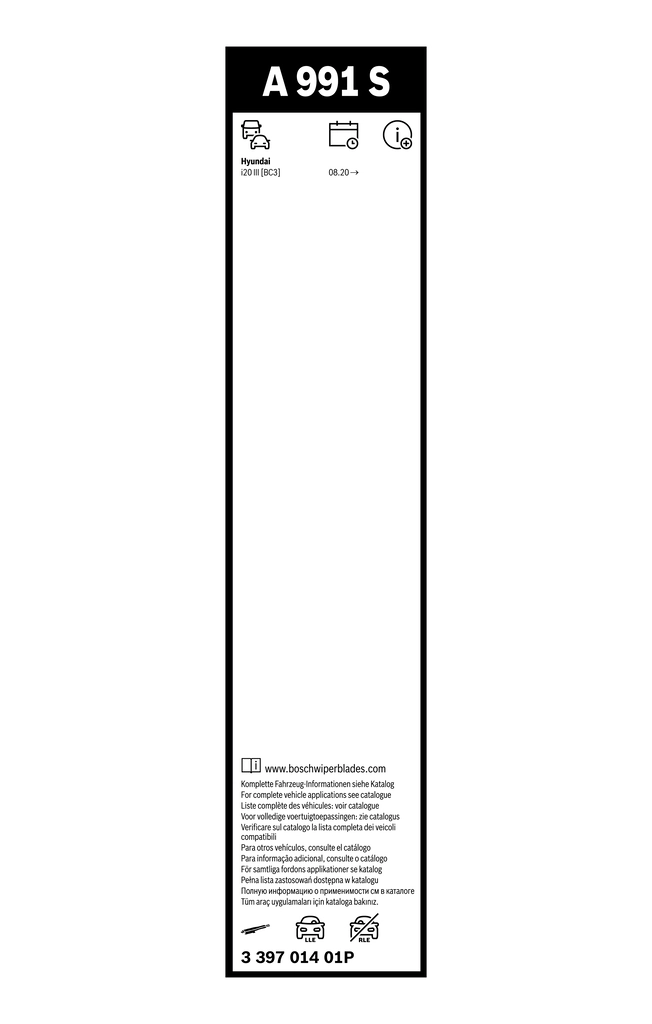 BOSCH 3 397 014 01P Wiper Blade