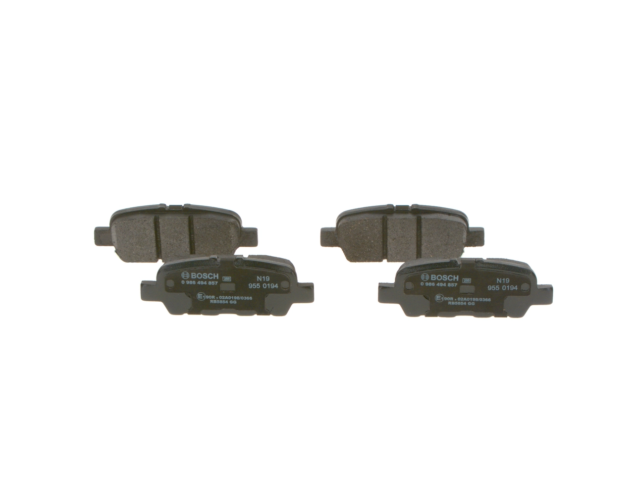 Brake Pad Set, disc brake 0 986 494 857