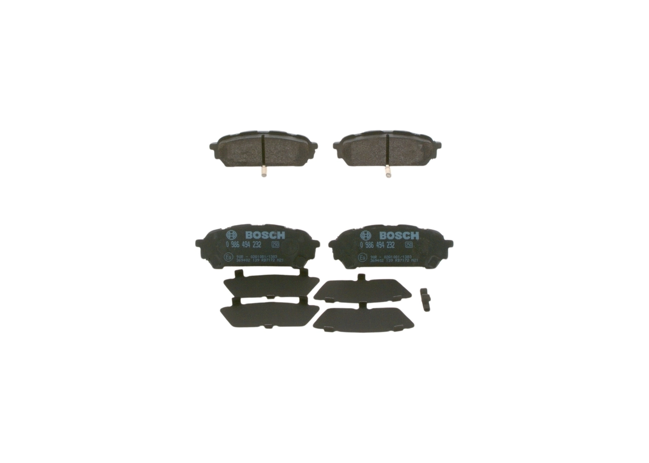 Brake Pad Set, disc brake 0 986 494 232