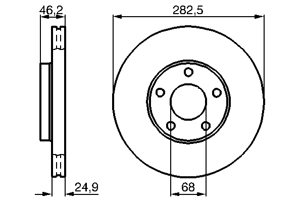 Brake Disc 0 986 479 C81