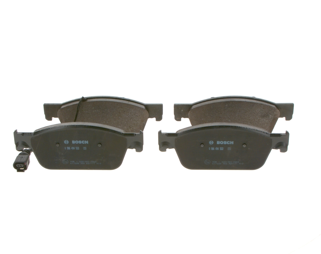 Brake Pad Set, disc brake 0 986 494 553