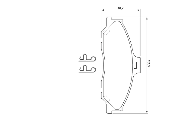 Brake Pad Set, disc brake 0 986 424 720
