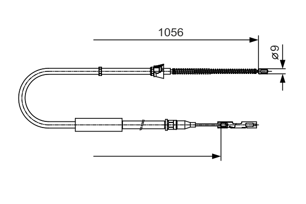 Cable Pull, parking brake 1 987 482 125
