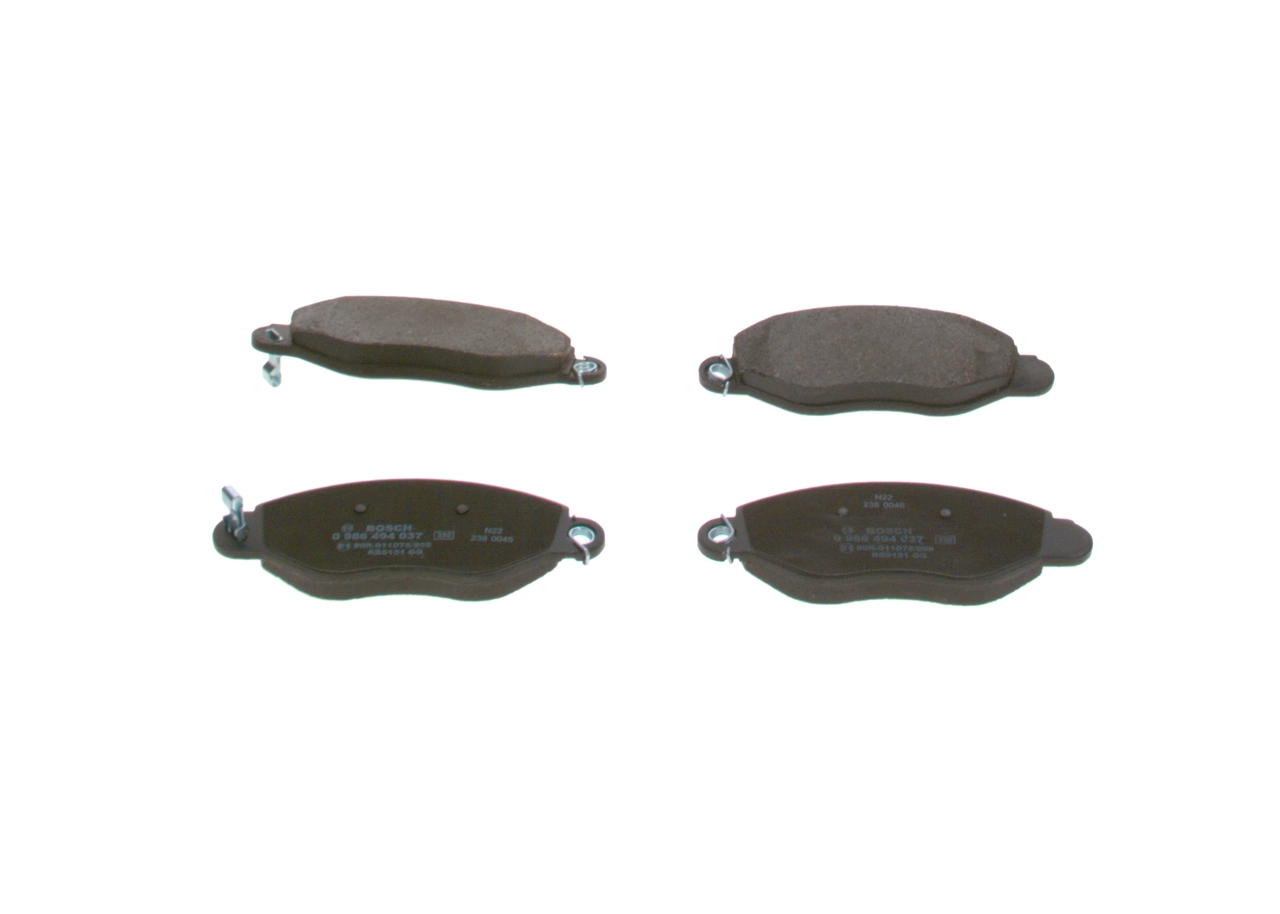 Brake Pad Set, disc brake 0 986 494 037