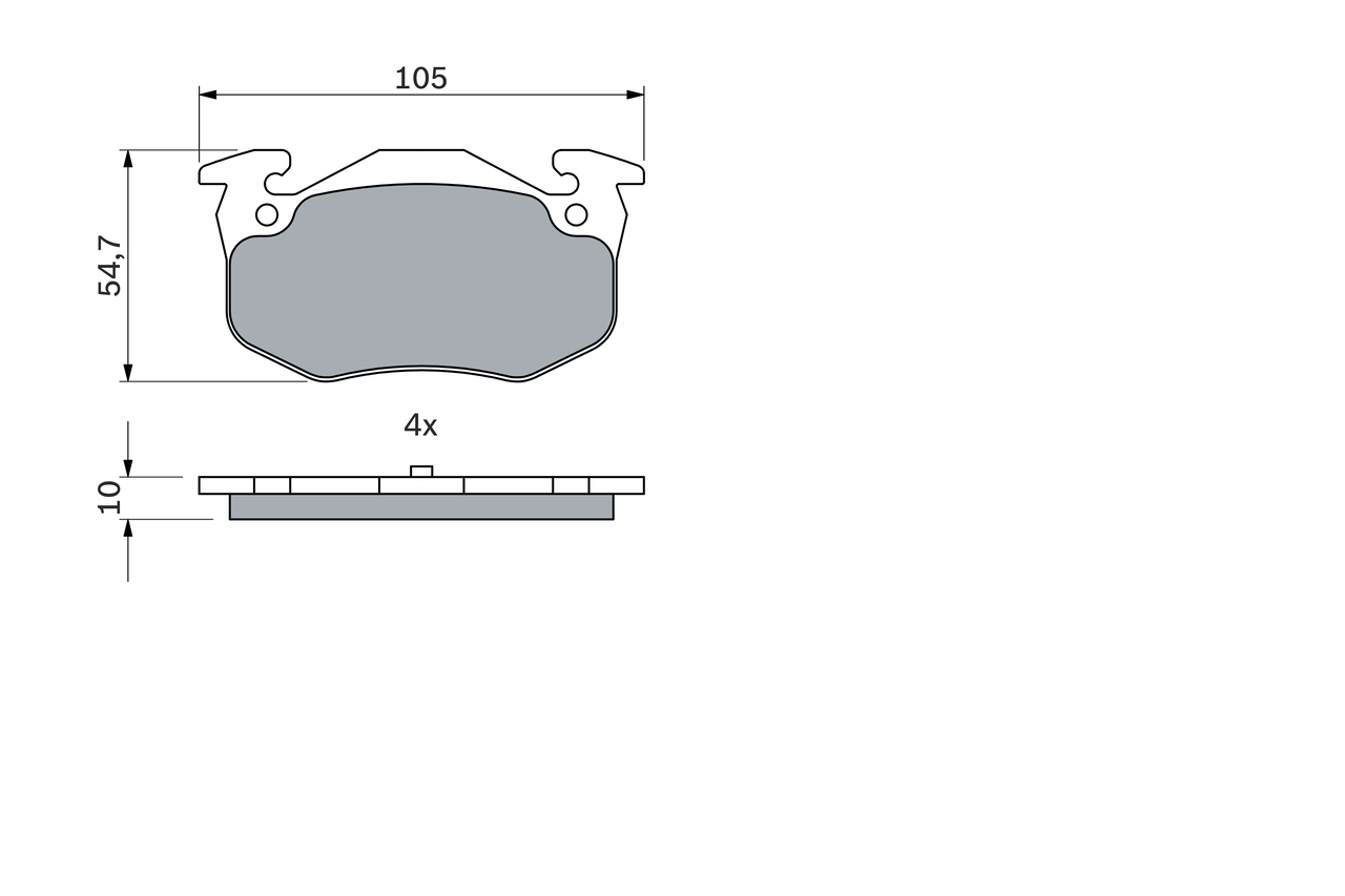 Brake Pad Set, disc brake 0 986 460 970