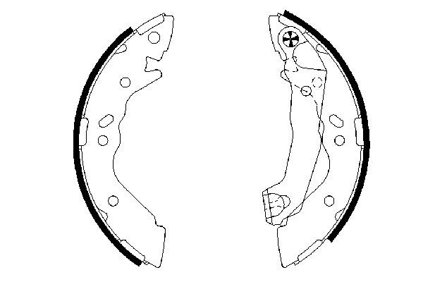 Brake Shoe Set 0 986 487 581