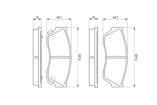 Brake Pad Set, disc brake 0 986 493 340