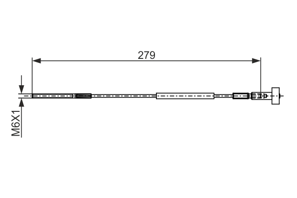 Cable Pull, parking brake 1 987 482 886