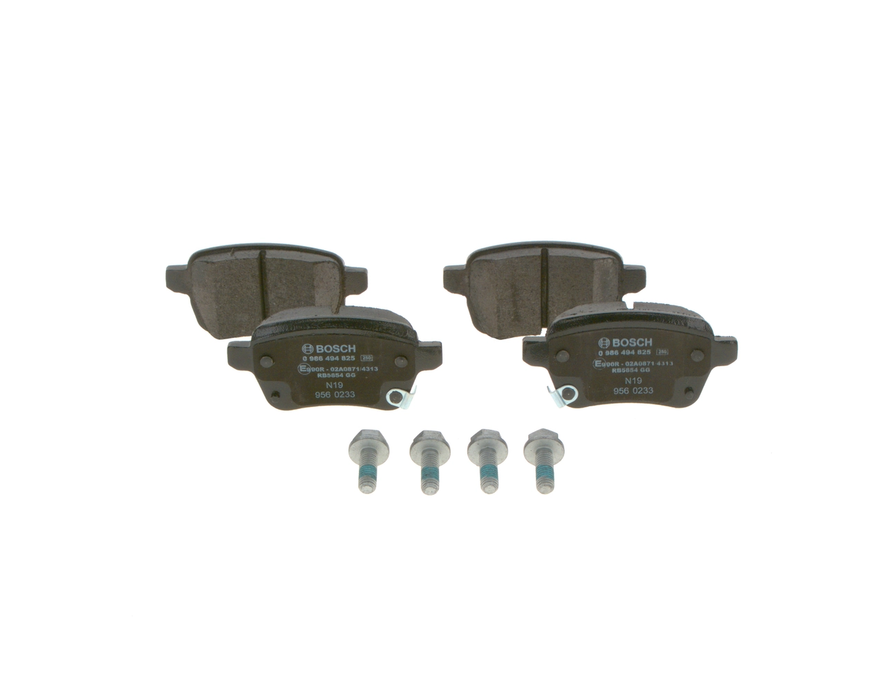 Brake Pad Set, disc brake 0 986 494 825