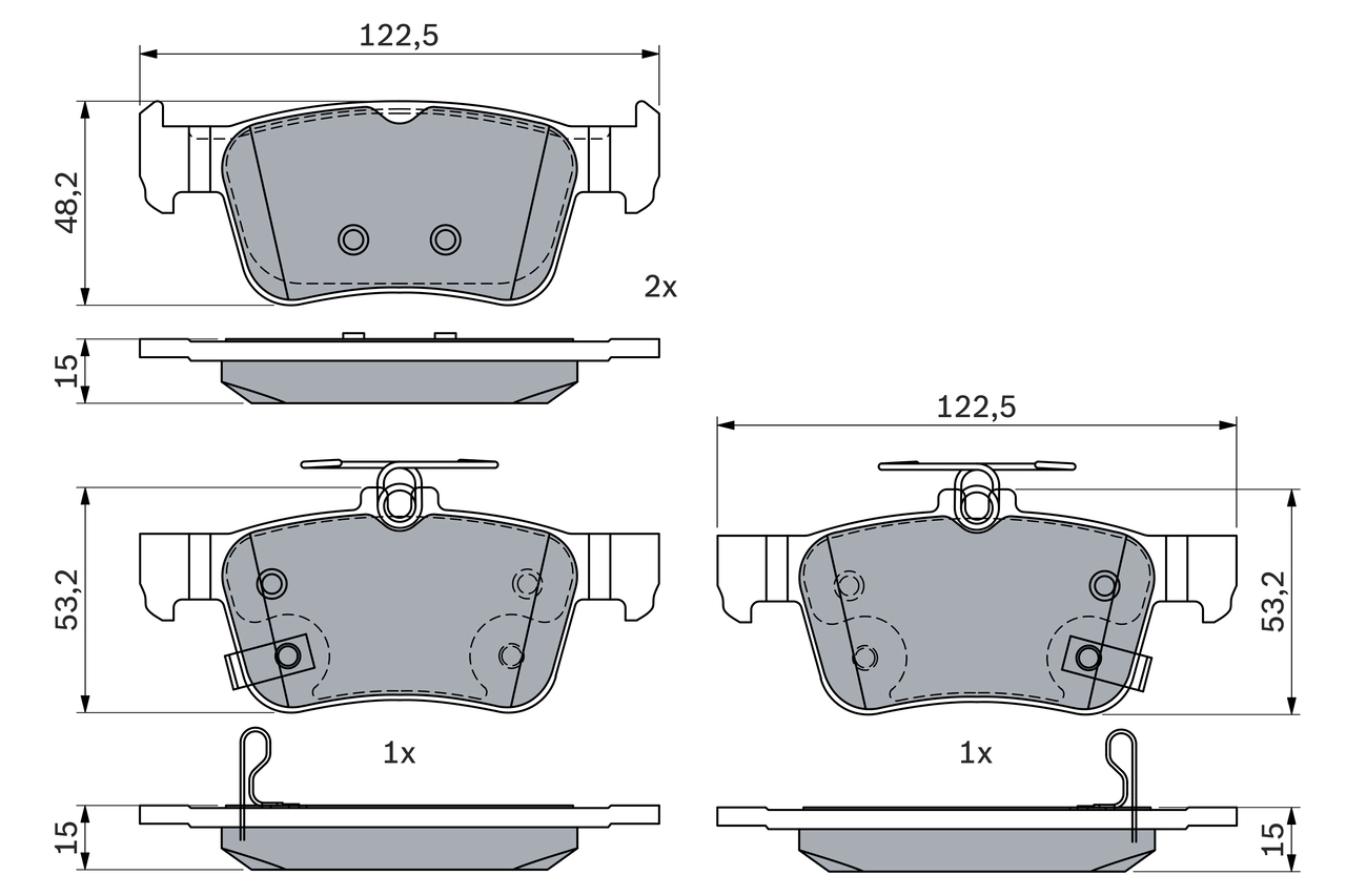 Brake Pad Set, disc brake 0 986 424 879