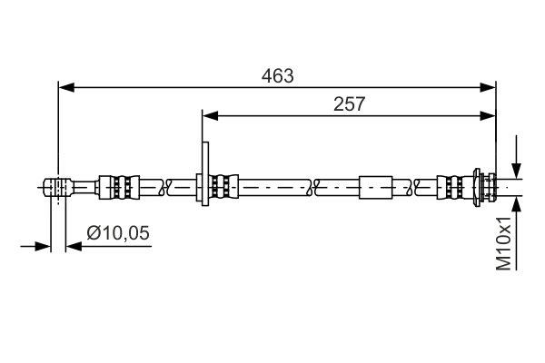 BOSCH 1 987 481 400 Brake Hose